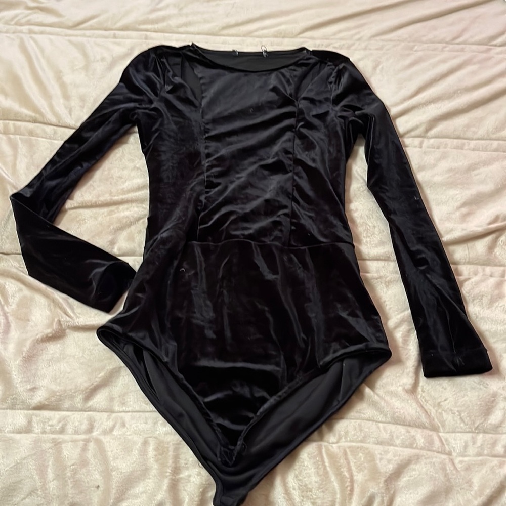 Velvet bodysuit